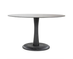 Eettafel Boogie Zwart 130x130cm | BY-BOO