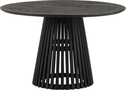Eettafel Burundi Rond Acacia 120 cm - Zwart