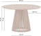 Eettafel Burundi Rond Acacia 120 cm - Zwart