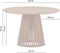 Eettafel Burundi Rond acacia 130 cm - Naturel