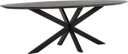Eettafel Clermont ovaal - 240x110cm - zwart