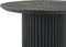 Eettafel Colombia 120 cm Rond mangohout - zwart | Meubelplaats