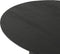 Eettafel Colombia 120 cm Rond mangohout - zwart | Meubelplaats