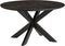 Eettafel Colombia 140 cm Rond mangohout - zwart | Meubelplaats