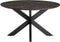 Eettafel Colombia 140 cm Rond mangohout - zwart | Meubelplaats
