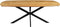 Eettafel Colorado Deens ovaal mangohout 180x90x77 cm - metalen matrix - naturel