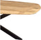 Eettafel Colorado Deens ovaal mangohout 180x90x77 cm - metalen matrix - naturel