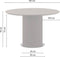 Eettafel Congo Rond 120 cm Mangohout - Walnoot