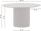 Eettafel Congo Rond 140 cm Acacia - Naturel