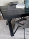 Eettafel Deks 200 cm - X-poot - Zwart Mangohout
