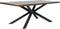 Eettafel Donkerbruin - Eikenhout & Metaal - 100x200x75cm - Eettafel Arno Smoked - Giga Living
