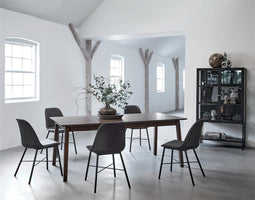 Eettafel Donkerbruin Eikenhout - Uitschuifbaar - 190-290cm - Bari