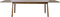 Eettafel Donkerbruin Eikenhout - Uitschuifbaar - 190-290cm - Bari