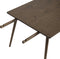 Eettafel Eiken - Donkerbruin - 150x90x75cm - Eettafel Barrali