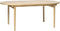 Eettafel Eikenhout Naturel - 100x190cm - 4-6 Personen - Tafel Carno - Giga Living