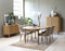 Eettafel Eikenhout Naturel - 100x190cm - 4-6 Personen - Tafel Carno - Giga Living