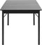 Eettafel Eikenhout Zwart - 4-6 Personen - 180cm - Tafel Savona - Giga Living
