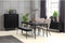 Eettafel Eikenhout Zwart - 4-6 Personen - 180cm - Tafel Savona - Giga Living