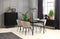 Eettafel Eikenhout Zwart - 4-6 Personen - 180cm - Tafel Savona - Giga Living