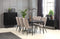 Eettafel Eikenhout Zwart - 4-6 Personen - 180cm - Tafel Savona - Giga Living