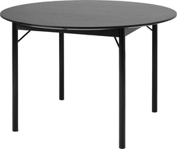 Eettafel Eikenhout Zwart - Ø120cm - 2-4 Personen - Tafel Savona - Giga Living