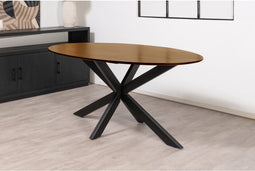 Eettafel Florence ovaal mangohout 180x100 cm - Bruin | Glad