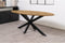 Eettafel Florence ovaal mangohout 300x110 cm - Naturel | Sandblasted