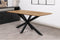 Eettafel Florence rechthoek afgerond gezandstraald 200x100 cm- Naturel | Meubelplaats