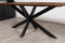 Eettafel Florence rechthoek afgerond gezandstraald 300x110 cm - Bruin | Meubelplaats