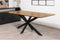 Eettafel Florence rechthoek afgerond glad 180x100 cm - Naturel | Meubelplaats