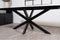 Eettafel Florence rechthoek facetrand 220x100 cm Glad - Zwart