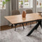 Eettafel Freya Eiken uitschuifbaar 180-265 x 100 cm - Onbehandeld | Meubelplaats