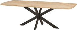 Eettafel Geneve 220 cm verjongde rand - Eikenhout