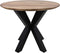 Eettafel Hudson rond - ø100x76 - Swiss edge - acaciahout/metaal
