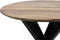 Eettafel Hudson rond - ø100x76 - Swiss edge - acaciahout/metaal