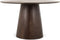 Eettafel Jade rond mangohout 120 cm - Bruin