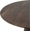 Eettafel Jade rond mangohout 130 cm - Bruin