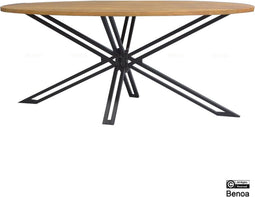 Eettafel Jayden ovaal mangohout 180x90 cm