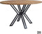 Eettafel Jayden rond mangohout 130 cm - Naturel