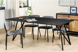 Eettafel Kingston 200 cm - Zwart | BY-OLAF