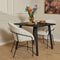 Eettafel Mangohout Zwart - Gelakt - 1-2 Personen - 90x90cm