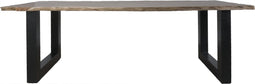 Eettafel Mats 200 cm - u poot - Boomstamblad