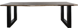 Eettafel Mats 240 cm - u poot - Boomstamblad