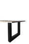 Eettafel Mats 240 cm - u poot - Boomstamblad