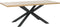 Eettafel Naturel - Eikenhout & Metaal - 100x200x75cm - Eettafel Arno - Giga Living