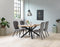 Eettafel Naturel - Eikenhout & Metaal - 90x160x75cm - Eettafel Arno - Giga Living