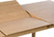 Eettafel Naturel Eikenhout - Uitschuifbaar - 140-200cm - Bari