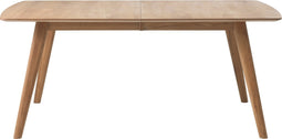 Eettafel Naturel Uitschuifbaar - Eikenhout - 100x180-270x74cm - Eettafel Rho Naturel - Giga Living