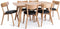 Eettafel Naturel Uitschuifbaar - Eikenhout - 100x180-270x74cm - Eettafel Rho Naturel - Giga Living