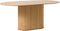 Eettafel Ovaal Eikenhout - Naturel - 180x95x75cm - Nola